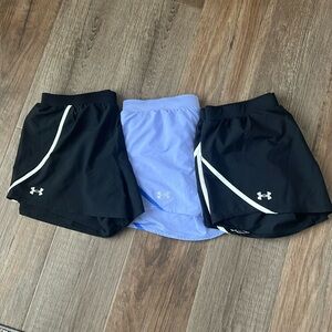 3 pairs Under Armour shorts